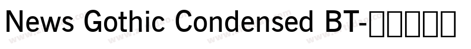 News Gothic Condensed BT字体转换